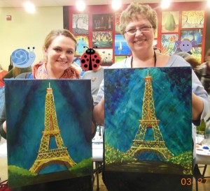 Completed Eiffel Tower Painting (600 x 547)