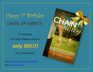 Chain of Mercy 1st birthday!