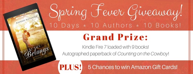 Spring Fever Giveaway - Day 4 with Johnnie Alexander